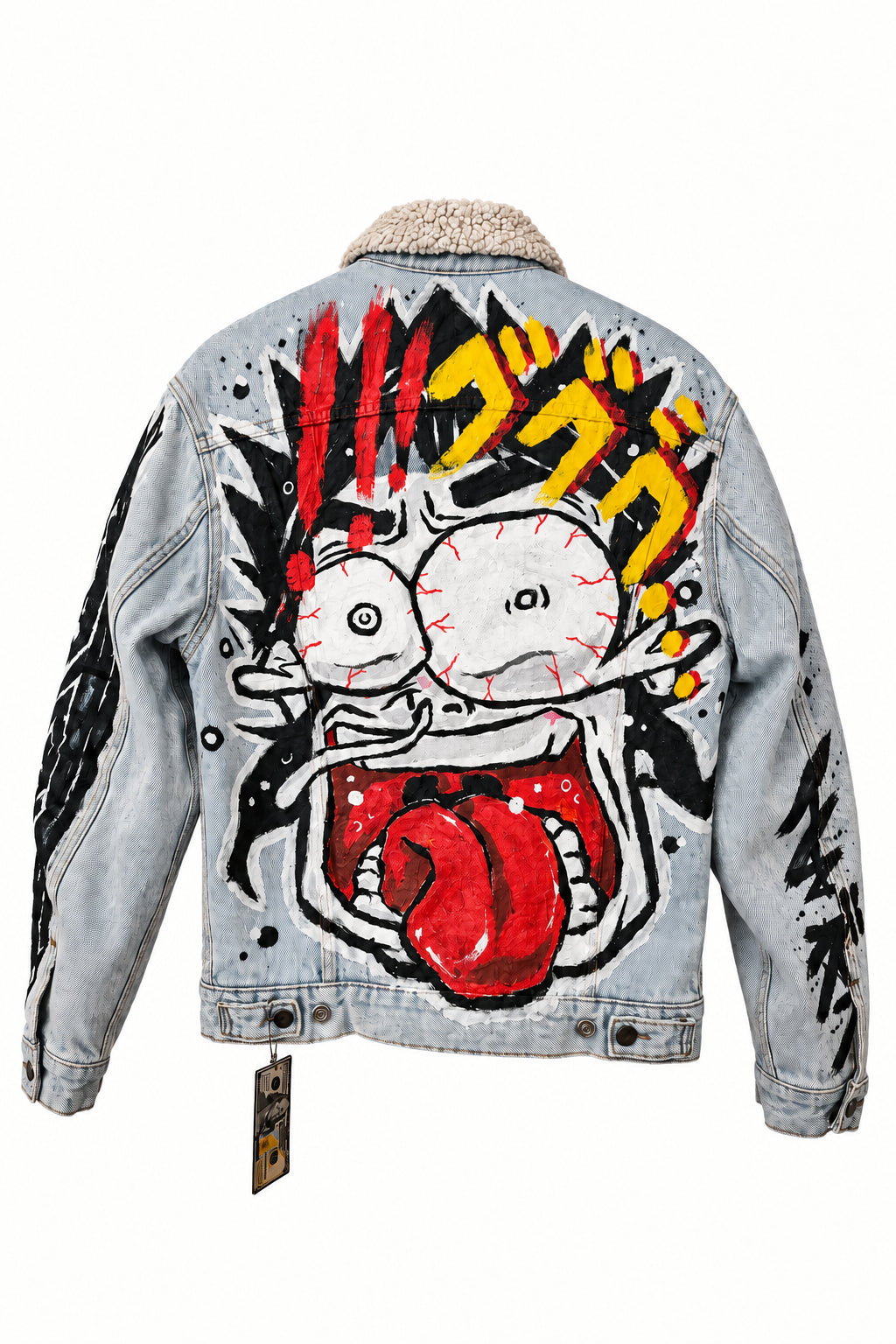 "Urban Cipher” Medium Wash Oversized Denim Jacket