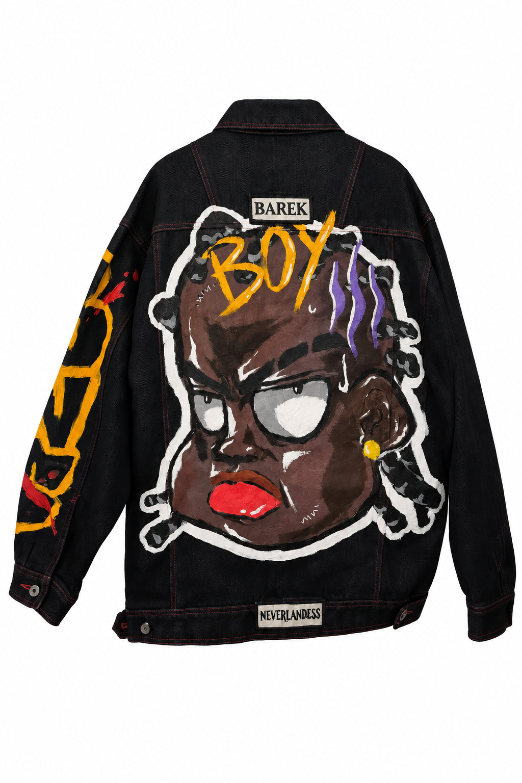“CITY 91" Dark Blue Customized Denim Jacket