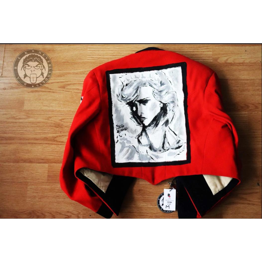 Lady Diana Customized Red Velvet Jacket
