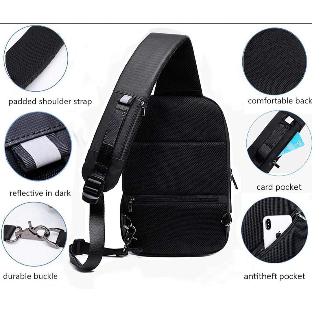 Waterproof Crossbody Bag Connected & Street-Ready