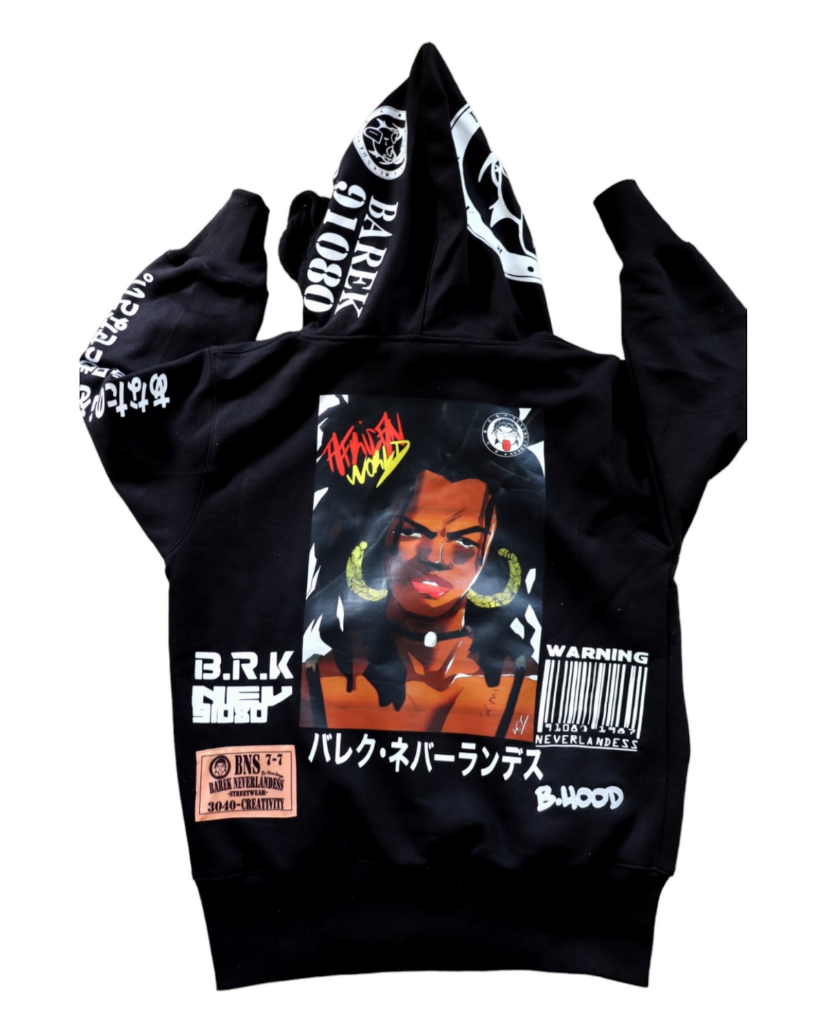 "Big Hood" 6.0 Oversized Black Hoodie