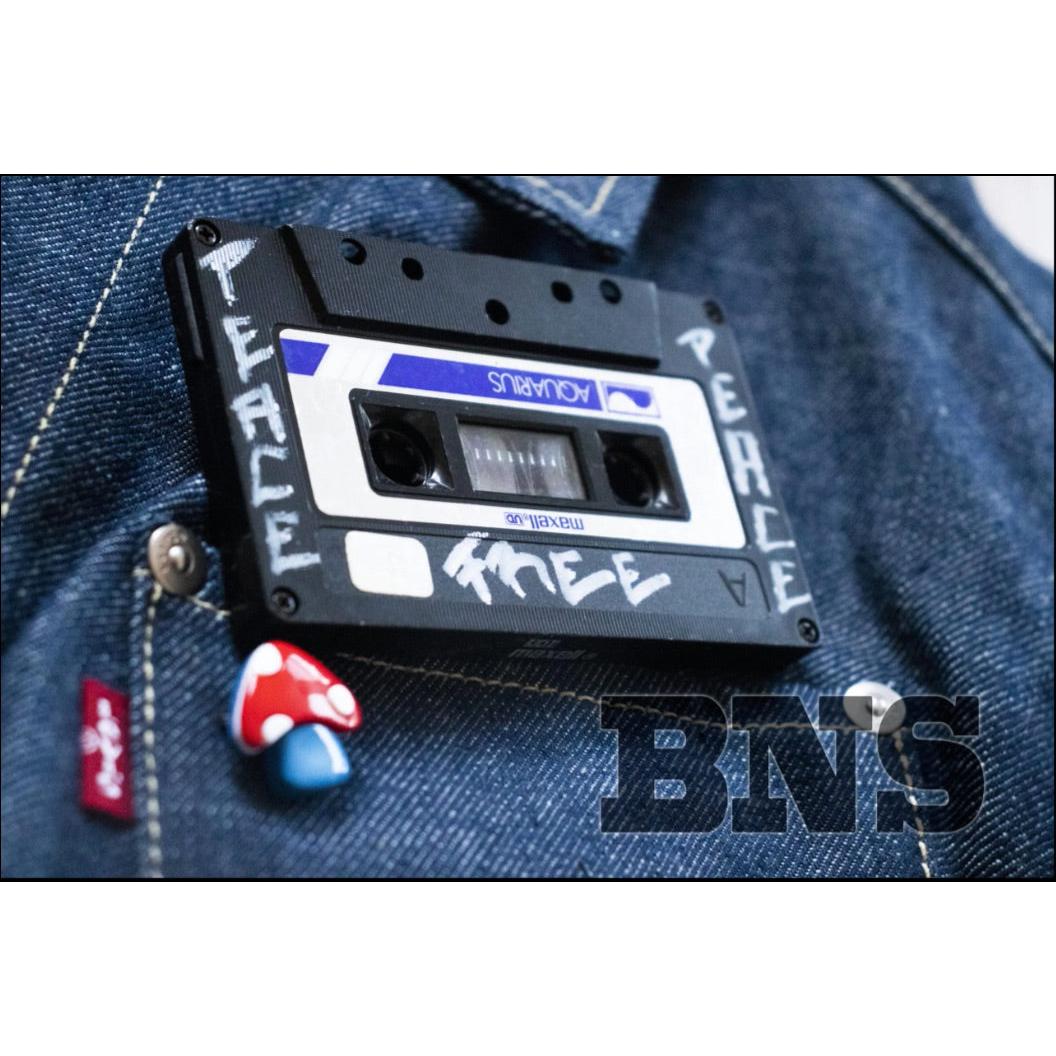 “Become What You Desire” Dark Blue Customized Fitted Denim Jacket for Women