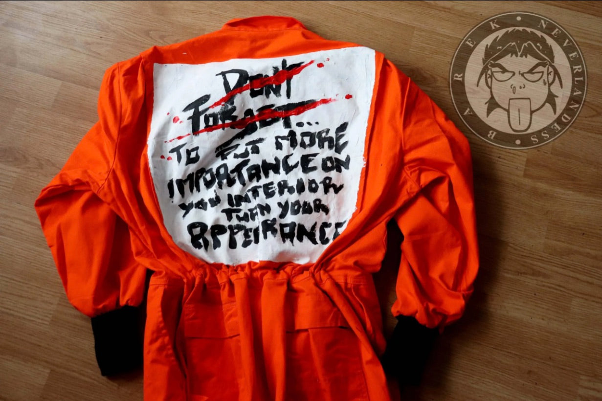 “Guetto Dreams” Oversized Orange Jumpsuit