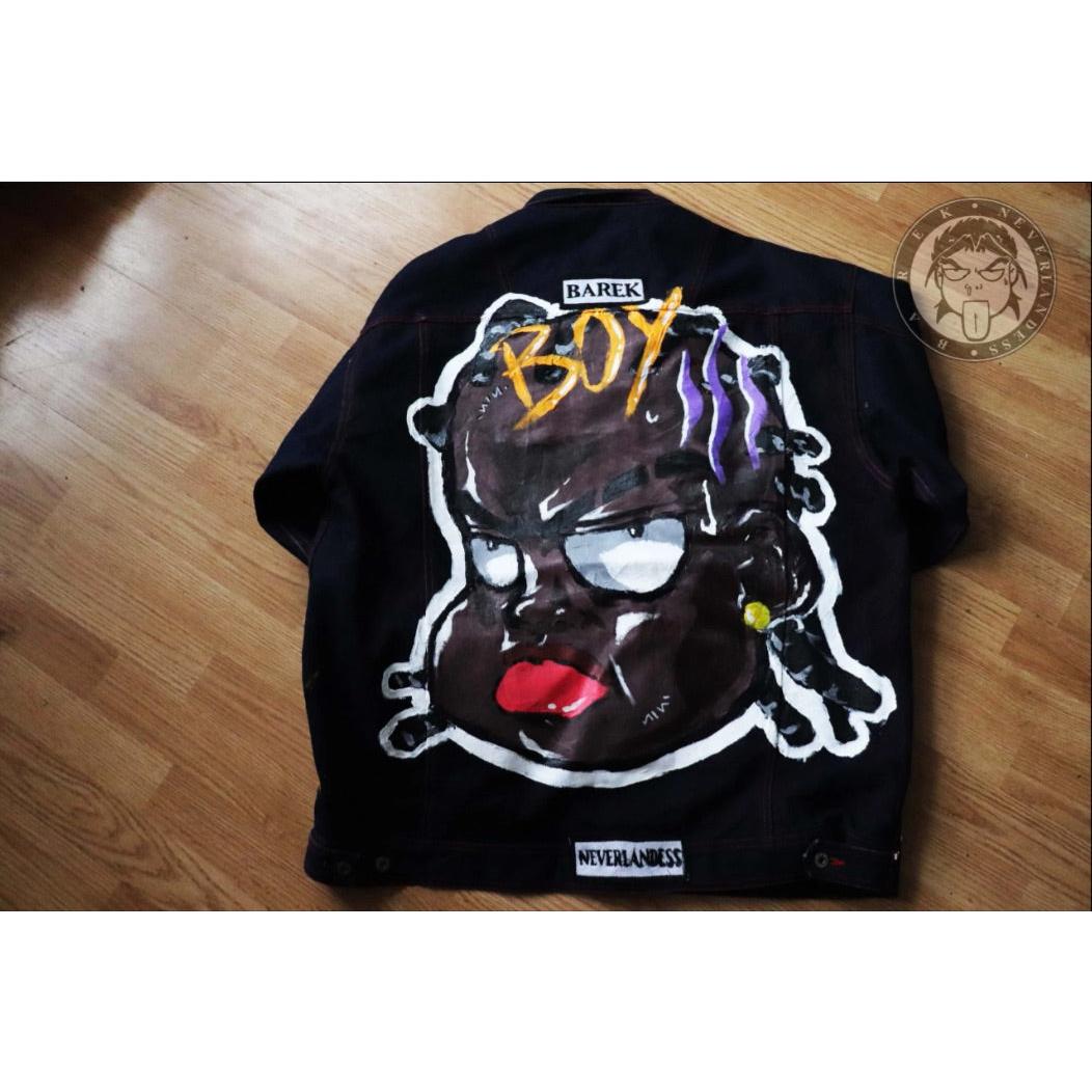 “CITY 91" Dark Blue Customized Denim Jacket