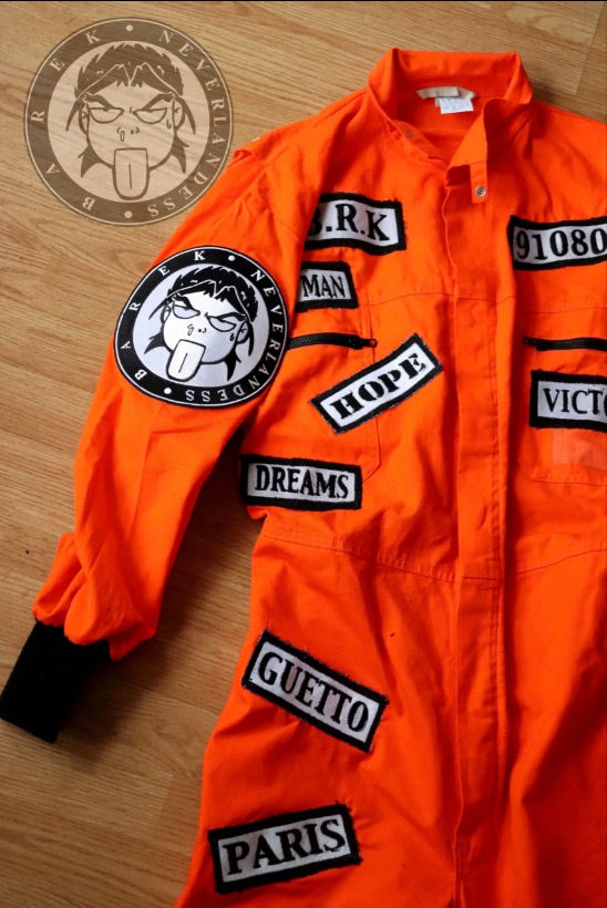 “Guetto Dreams” Oversized Orange Jumpsuit