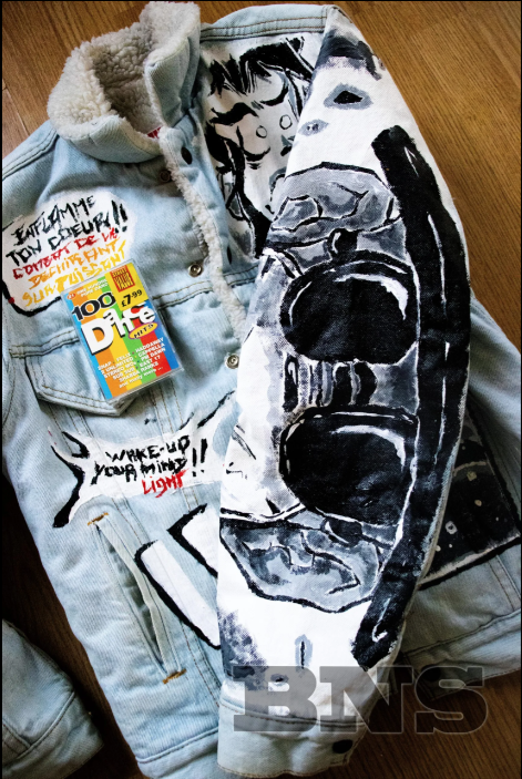 "Urban Cipher” Medium Wash Oversized Denim Jacket