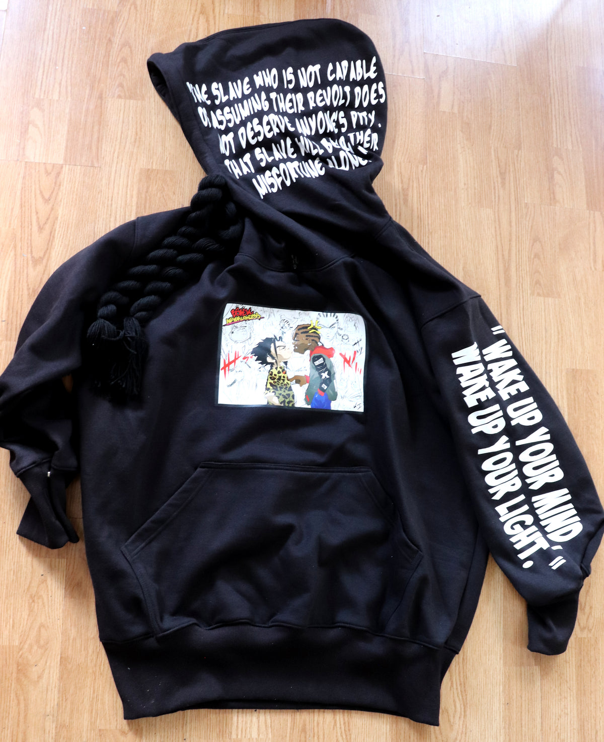 "Big Hood" 5.0 Oversized Black Hoodie