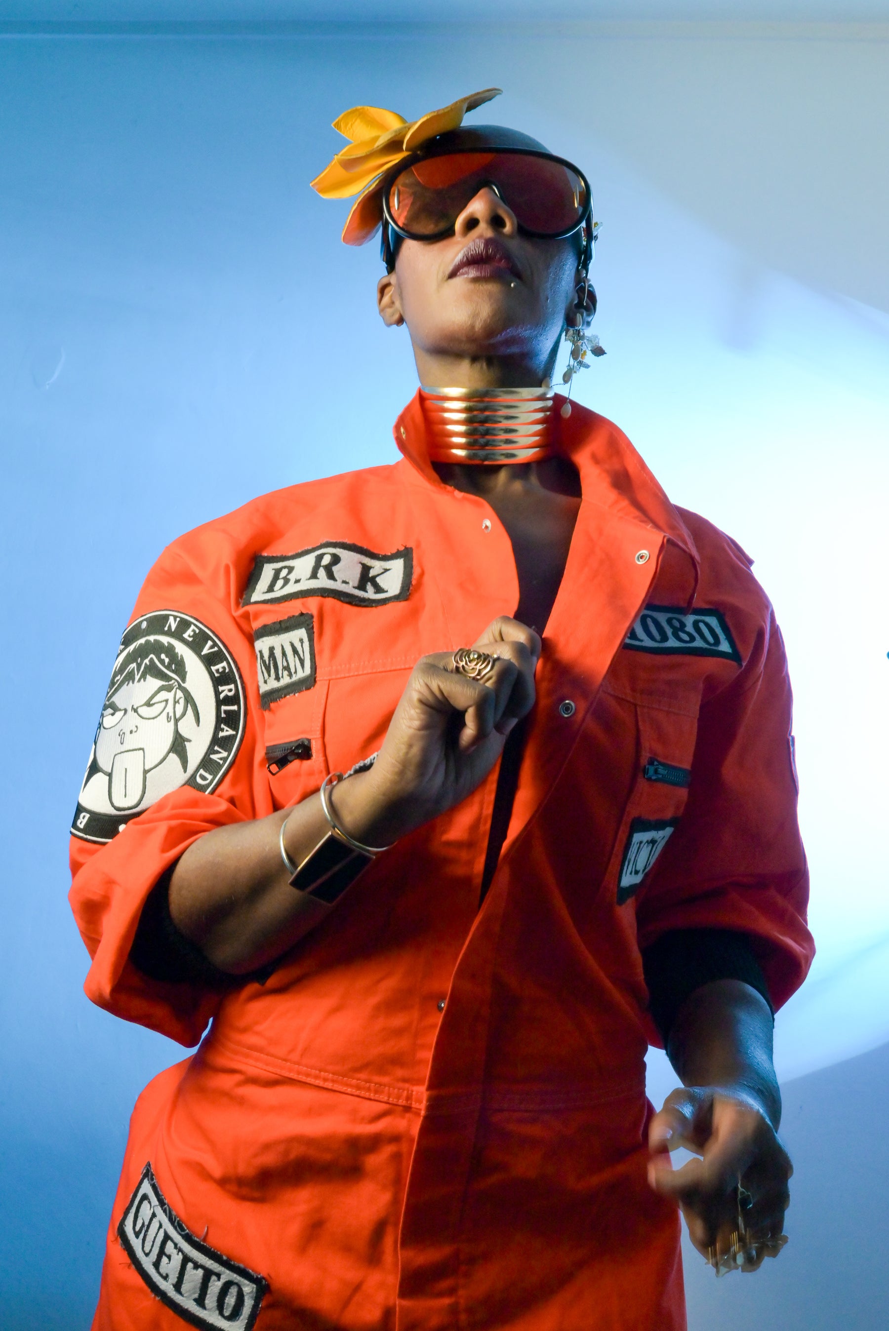 “Guetto Dreams” Oversized Orange Jumpsuit