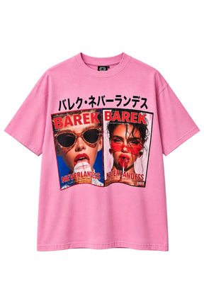 Barek Neverlandess London streetwear - Magazine Cover Tee unique designer fashion artwork