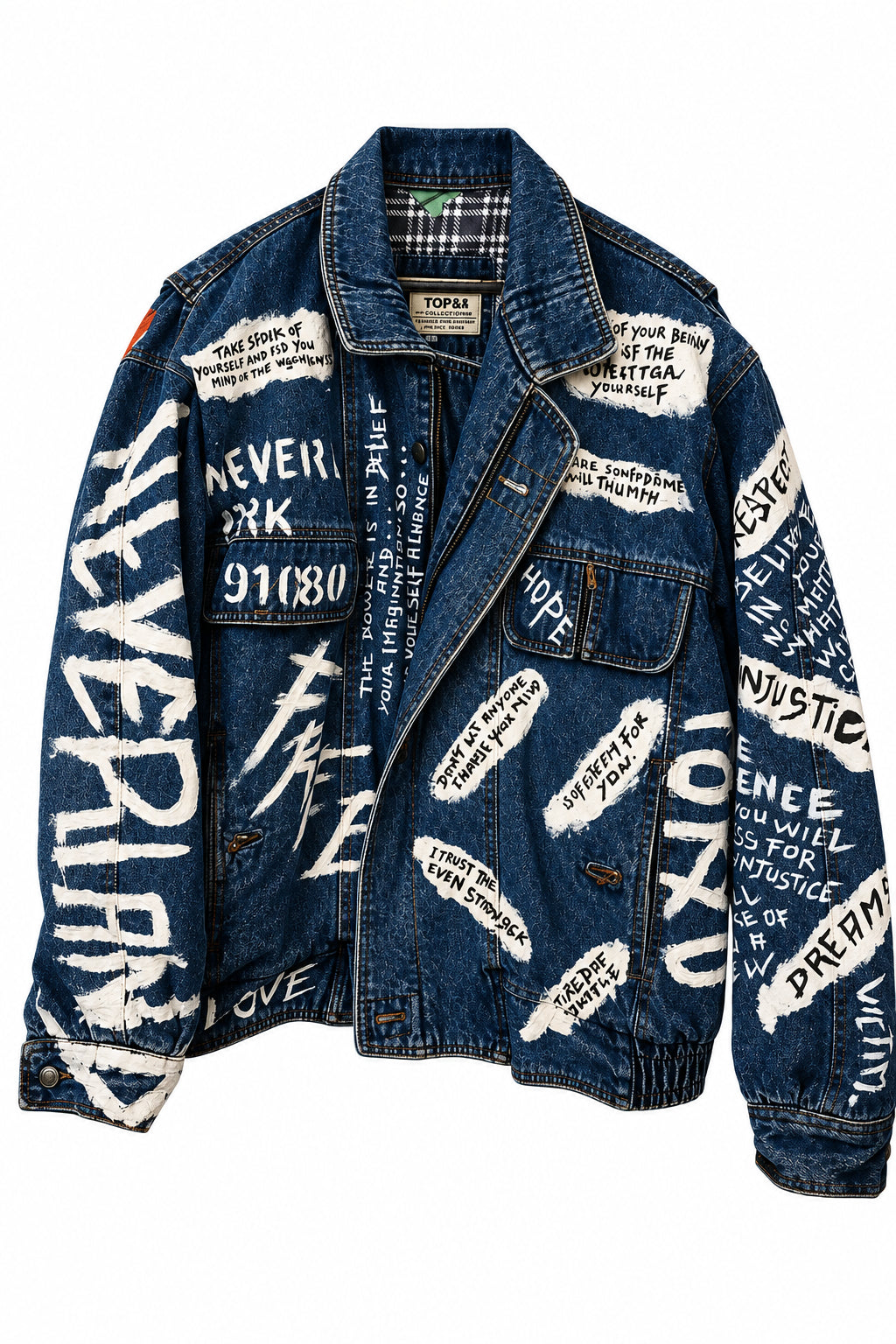 “Hope & Freedom” Customized Denim Jacket