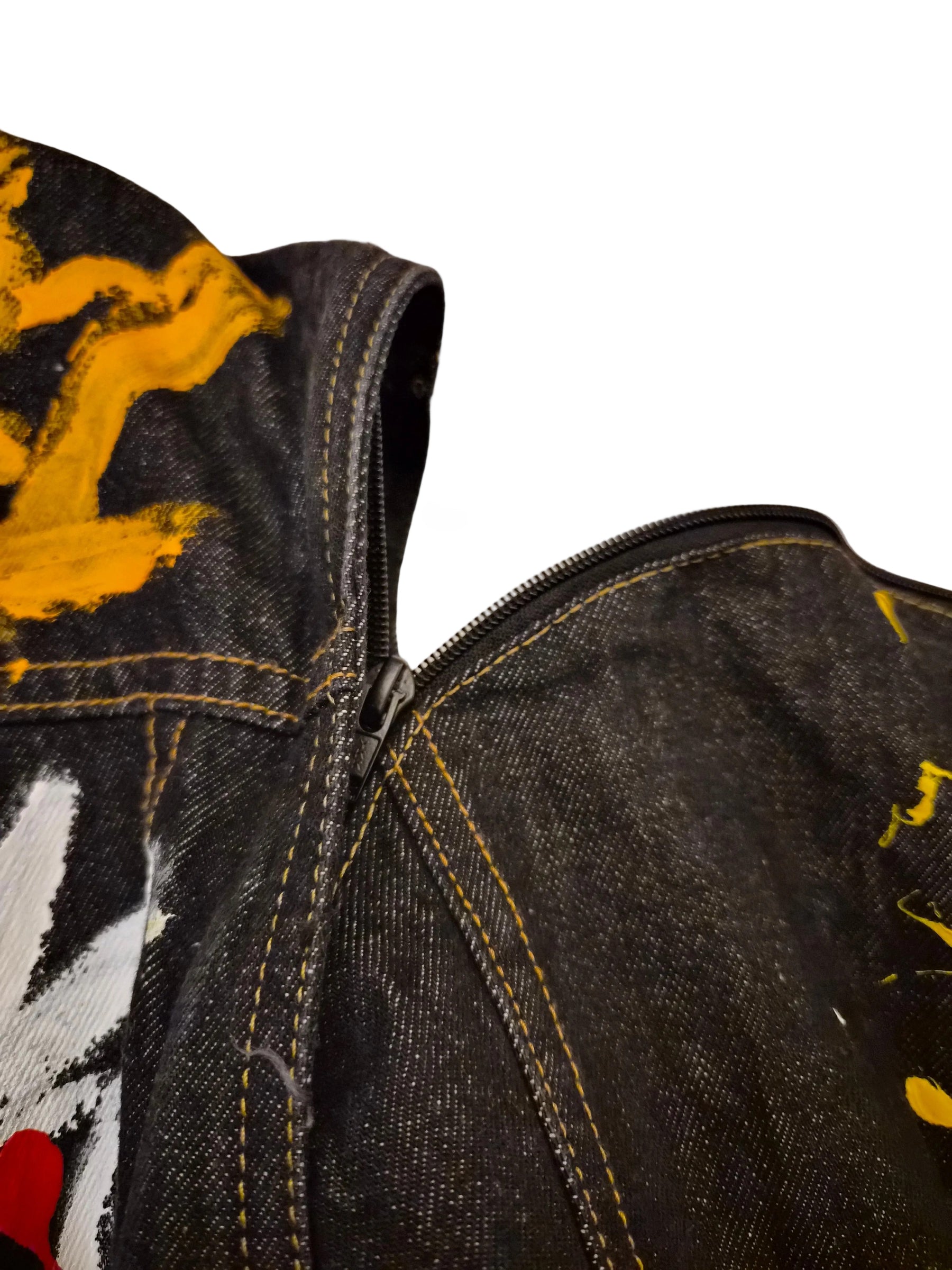"Urban Ghost" Denim Jacket Oversized