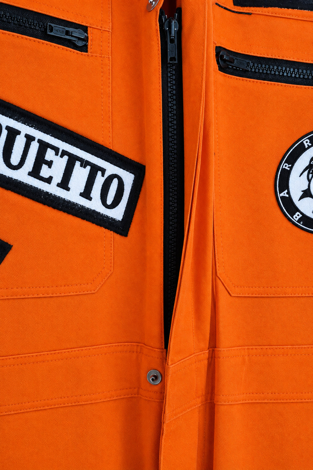 Barek Neverlandess London streetwear - “Guetto Dreams” Oversized Orange Jumpsuit unique designer fashion artwork