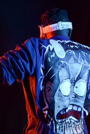 “Midnight Code” Oversized Navy Jumpsuit