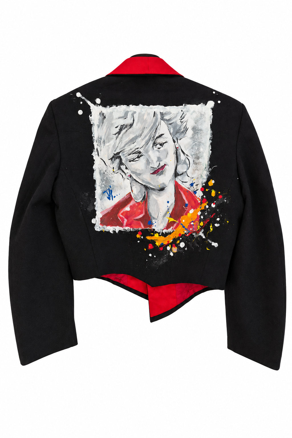 Black & Red Velvet Jacket