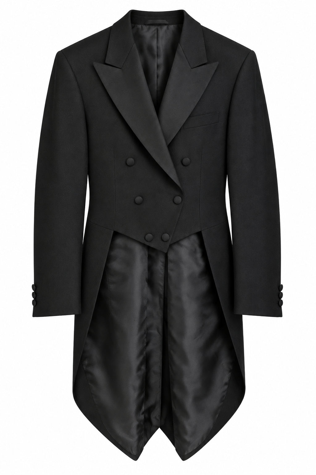 Long Tailcoat Blazer Black for Men