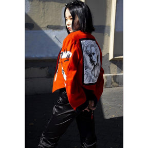 Lady Diana Customized Red Velvet Jacket