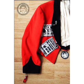 Lady Diana Customized Red Velvet Jacket