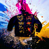 “CITY 91" Dark Blue Customized Denim Jacket