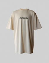 Oversized Sand T-shirt Cream color Edition