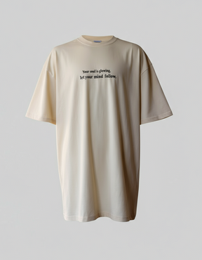 Oversized Sand T-shirt Cream color Edition
