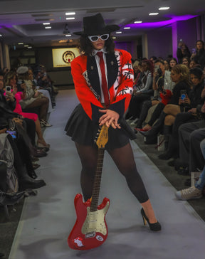 Lady Diana Customized Red Velvet Jacket