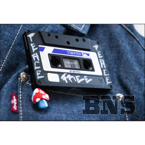 “Become What You Desire” Dark Blue Customized Fitted Denim Jacket for Women