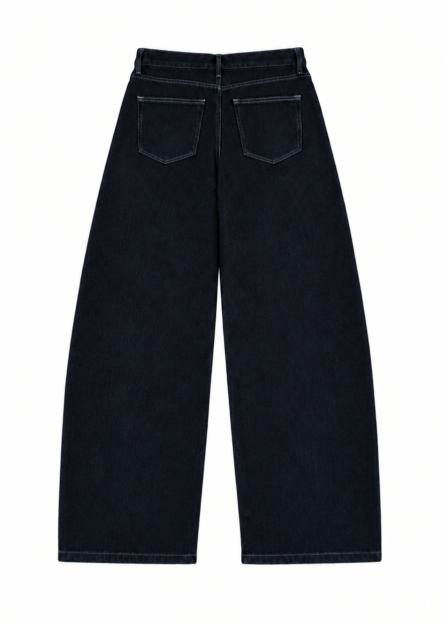 Hand-Painted High-Waisted Women's Jeans